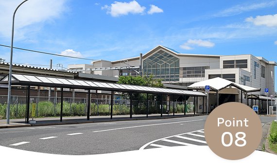 浜野駅東口から徒歩1分 駅チカで通いやすい好立地