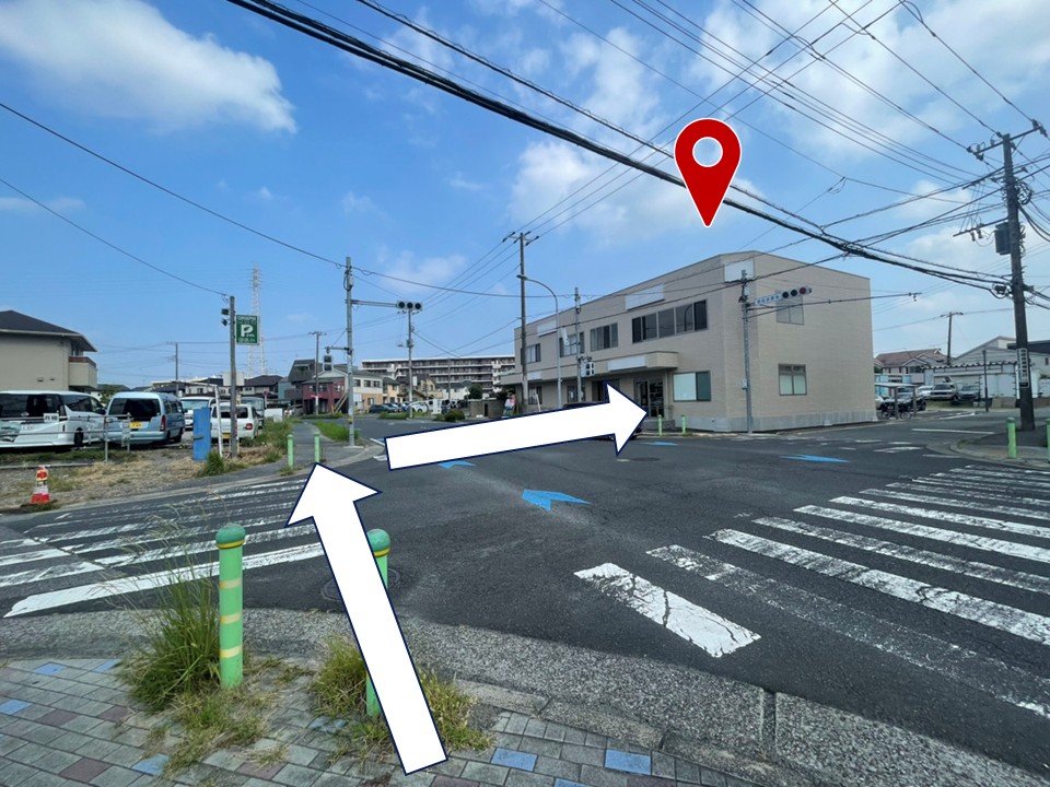 浜野駅改札から当院までの行き方